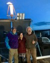 Crystal England, Doug Bishoip, and Mark Jacobi at Ranch Methane Digester